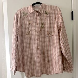 Size Large button down long sleeve shirt.